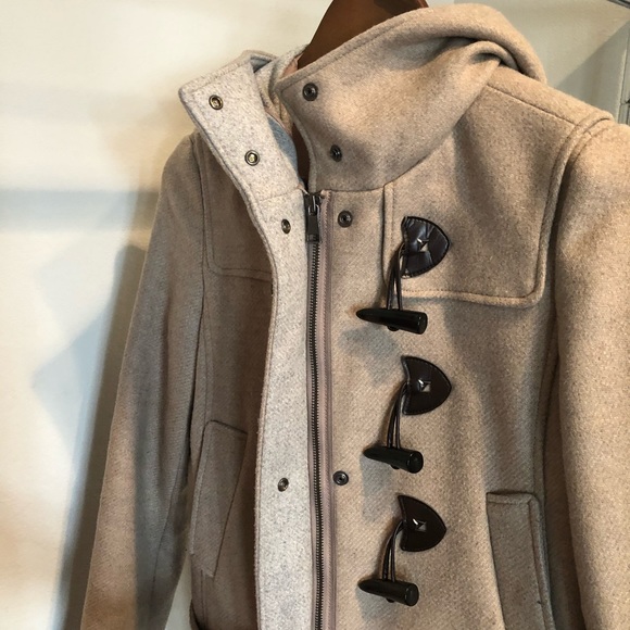 United Colors of Benetton Size 2 Beige Wool Coat - Picture 5 of 7